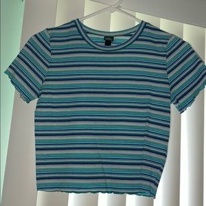 Striped cropped top